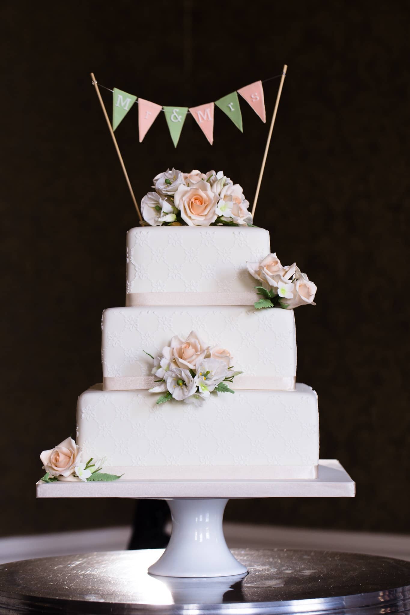 Marianne and Jack - Nonsuch Mansion - Wedding Cake