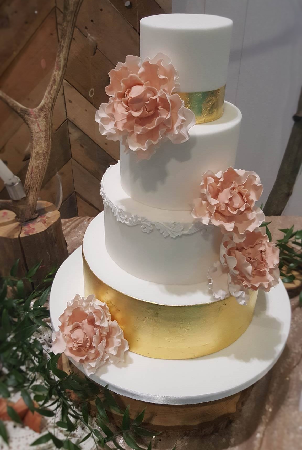 Wedding Cake Inspiration - Pink and Gold