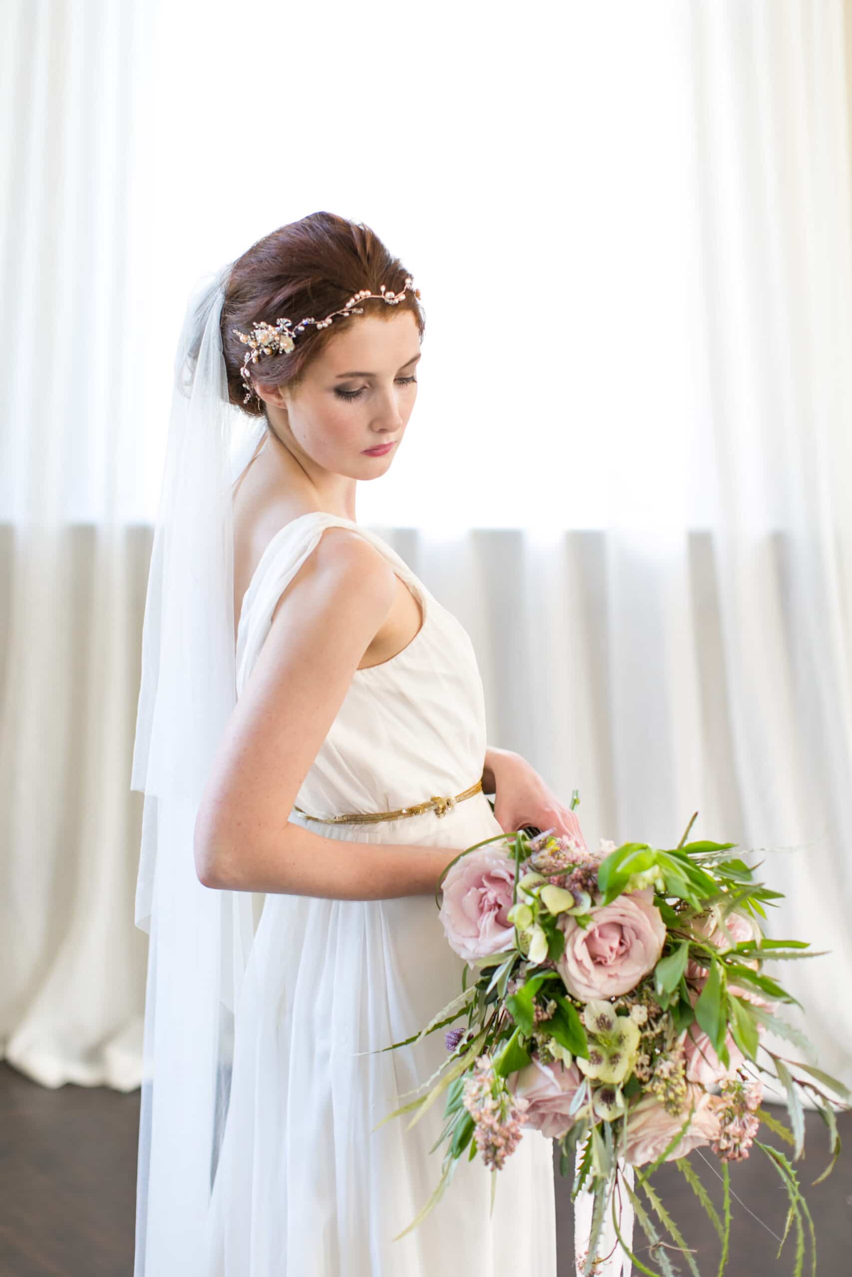 Victoria Millesime - Rose Gold Bridal Halo - Wedding Accessories