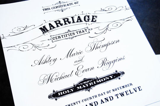Certificate of Marriage